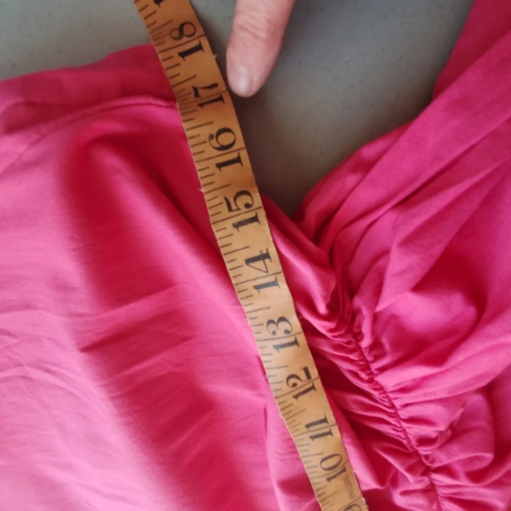 Sofia Women's‎ Pink Tahoe Dress - Cotton Surplice Tiered Maxi Midi Made In Italy